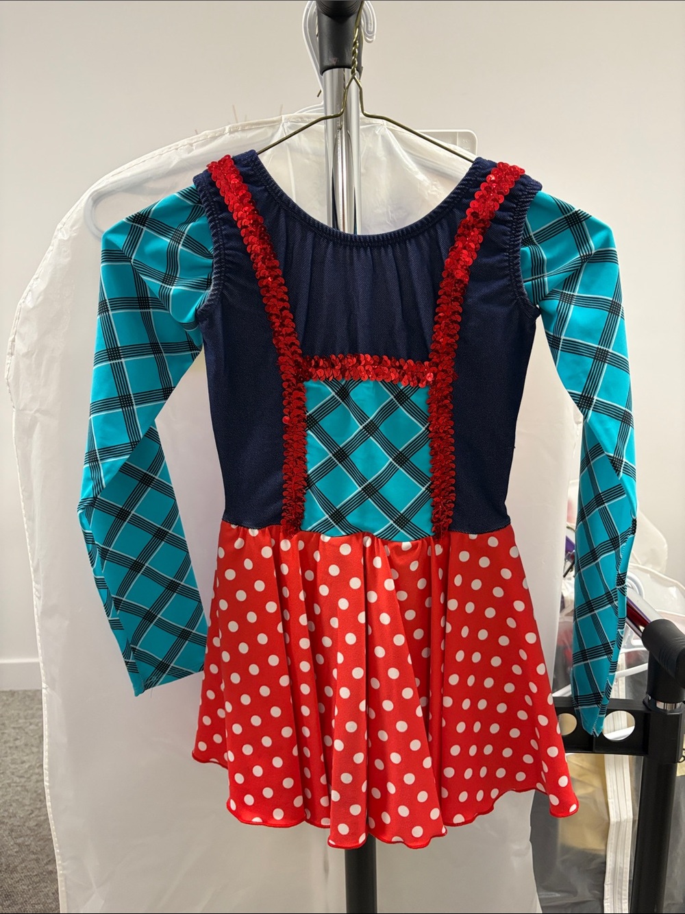Denim and Plaid Dance Costume